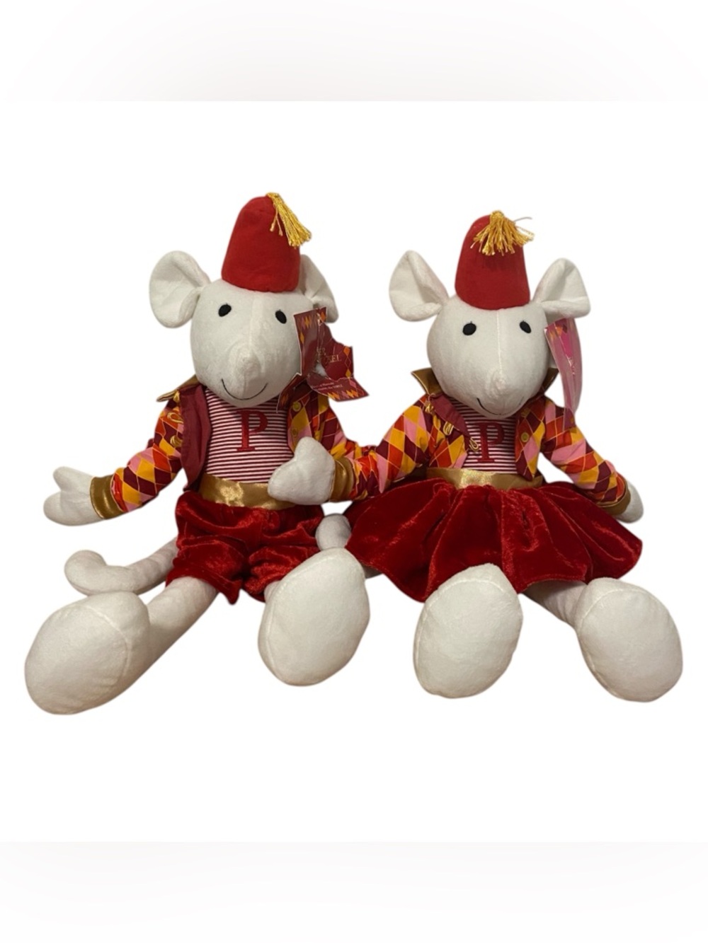 Harrod’s NWT Ragtales Teddy Stuffed Mice Poppy Peasprout Peter Pumpernickel